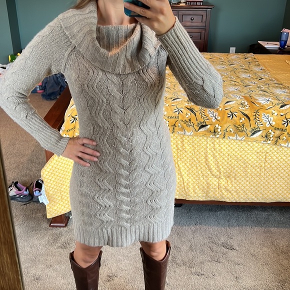 The Loft cowl neck sweater dress XS Petite! - Picture 2 of 2